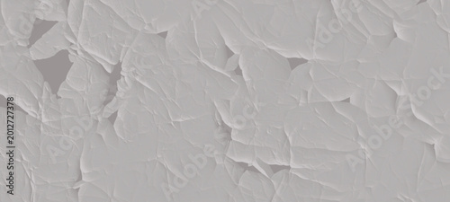 Photos Abstract cracks texture light gray background showcasing a deeply crumpled and creased paper texture, with prominent shadows and bright highlights creating a stark, dimensional surface