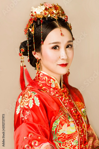 Canvas Print Asian ancient costume women's style