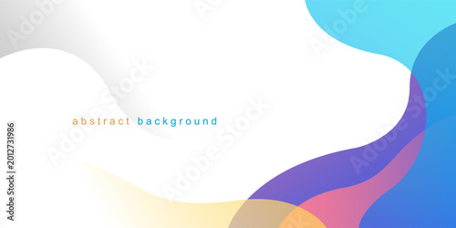 Abstract Colorful wave layer with white modern background. Vector illustration	