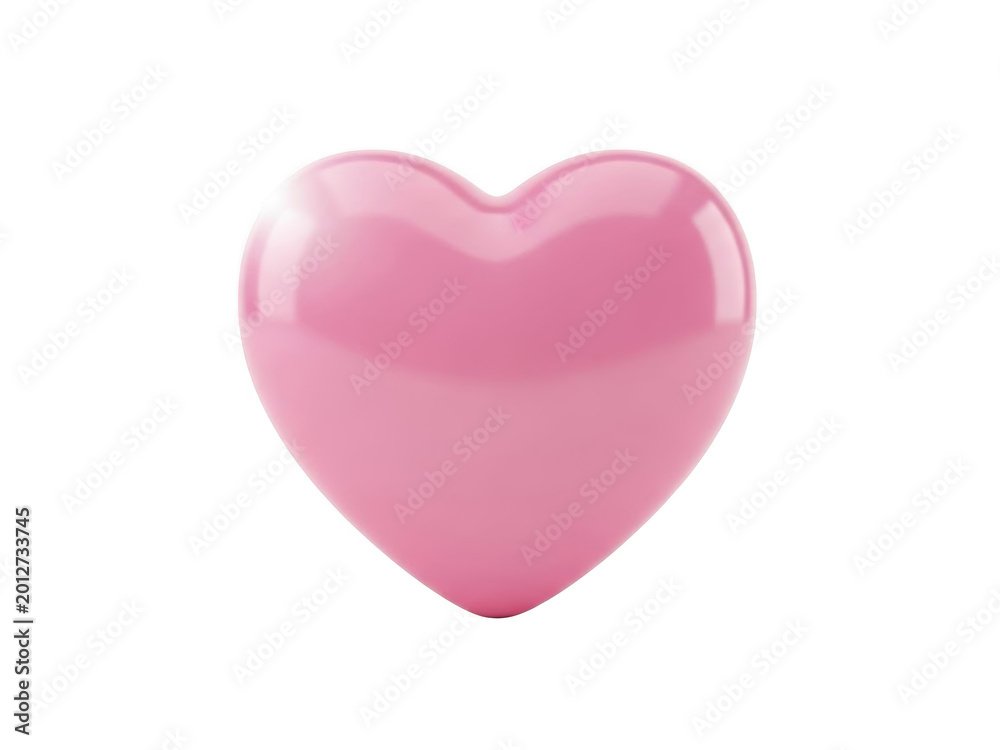 Obraz premium Soft pastel heart symbolizing love and tenderness