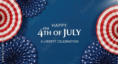 Happy 4th of july american independence day celebration background