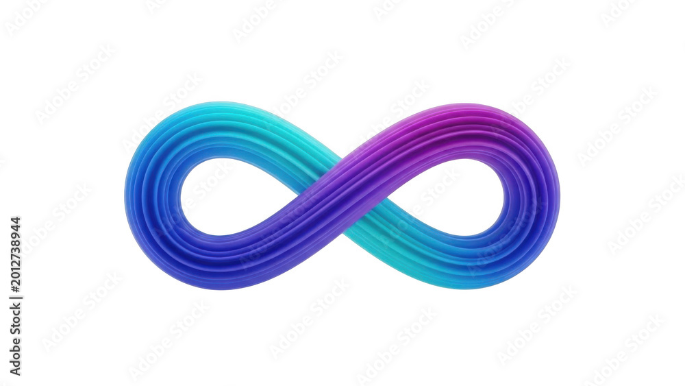 Naklejka premium Infinity symbol with vibrant gradient colors