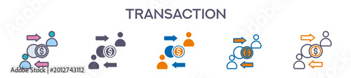 Bild auf Leinwand Transaction Element For Design Graphic - Multi Styles