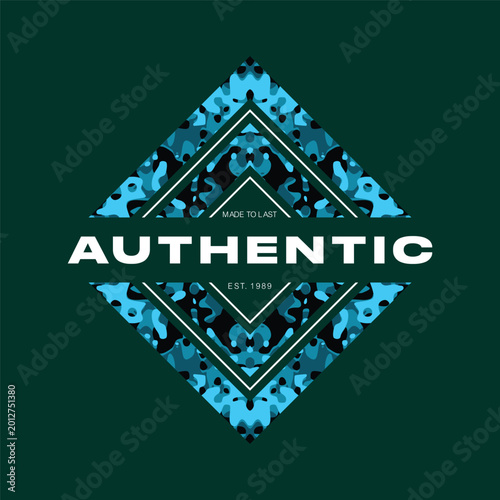 authentic camo simple vintage fashion