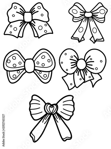 Formal wear icons bow tie and bow tie