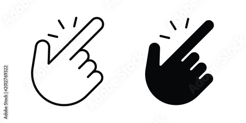 Cuadro en lienzo Easy icon design collection in black