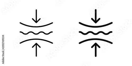 Canvastavla Elastic icon design collection in black
