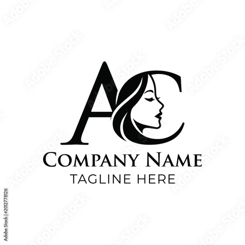 Beauty Fashion Letter AC Logo - Vector Illustrator logo