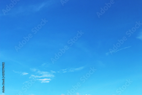 Fotografía Bright blue sky and cloudy for graphic design or wallpaper.