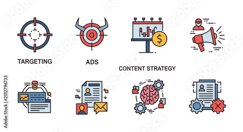 Digital marketing strategy and targeting.