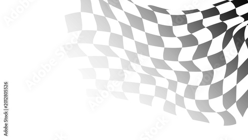 Race flag background. Checkered flag. Black and white checker. Finishing flag. Automotive graphics. Race motorsport concept. Vector illustration