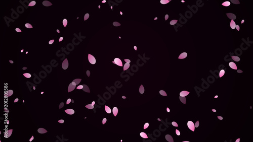 Fotografía illustration of falling cherry blossom/sakura petals