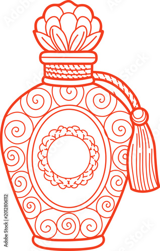 Obraz na płótnie Folk Art Floral Frames and Decorative Botanical Elements