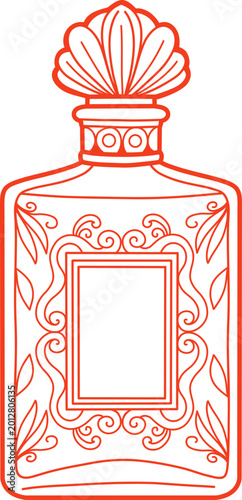 Bild auf Leinwand Folk Art Floral Frames and Decorative Botanical Elements