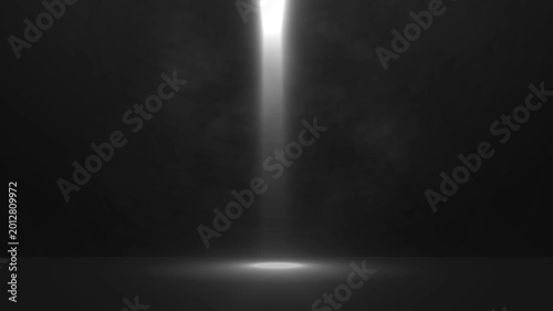 Background of flashing lights on a smoky stage
