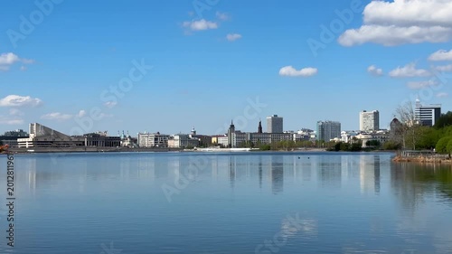 Summer view of Kazan city lake