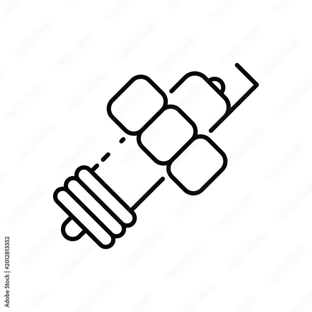 Obraz premium Spark Plug vector icon