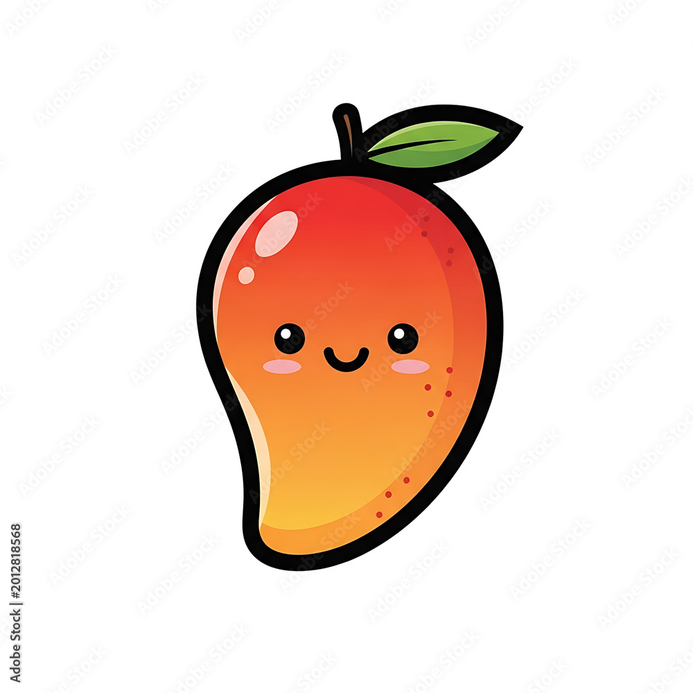 Obraz premium Cute Mango Illustration.