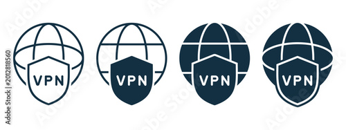 Tableau sur toile Global Internet VPN Icon