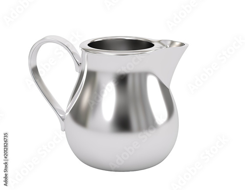 Polished Silver Pitcher