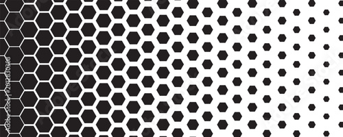 Photos Halftone lattice with hexagon