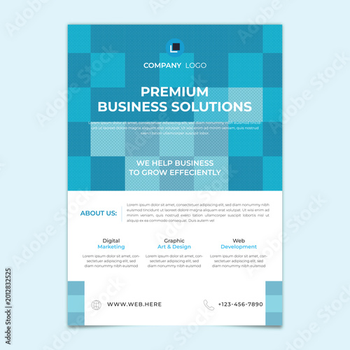 Creative Agency Corporate Flyer Template with Modern Layout