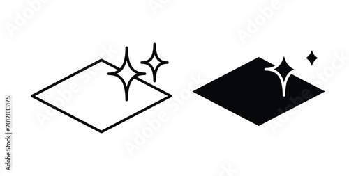 Foto Clean surface icon linear pack. Editable solid icons