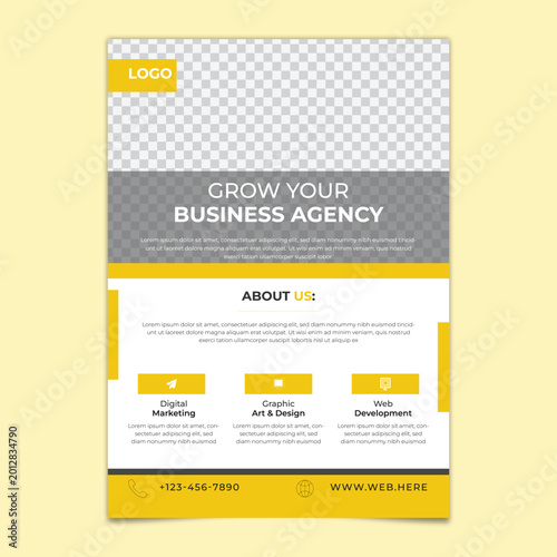 Elegant Corporate Flyer Design for Business Advertising