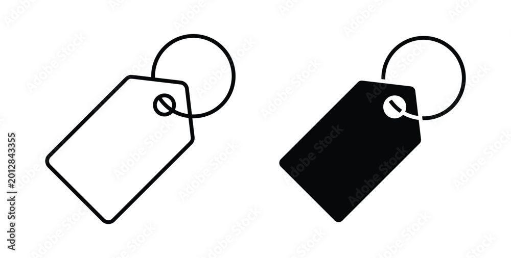 Fototapeta premium Price tag icon linear pack. Editable solid icons