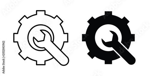 Tableau sur toile Repair icon linear pack. Editable solid icons