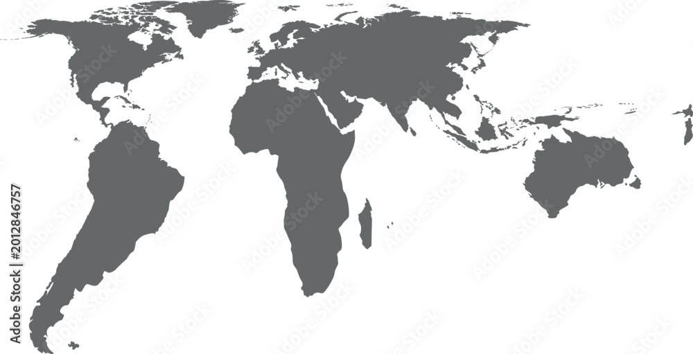 Obraz premium Professional World Map for Global Business Projects Vector Illustration