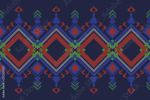 seamless pattern with colorful flowers