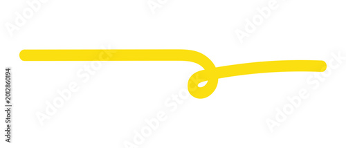 abstract simple yellow underline design vector art.