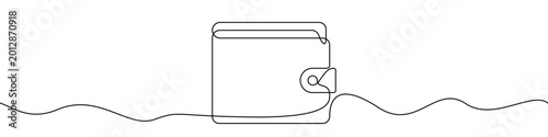 Foto Wallet, made in one continuous line