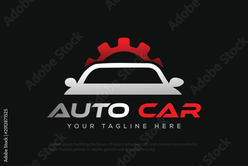 Sports car logo icon Auto Vector illustration