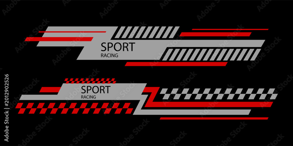 Fototapeta premium racing team trendy fashionable vector t-shirt and apparel design, typography, print, decal car,wrapping vector.