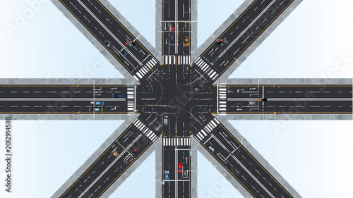 Photos Interchange Highway Road Traffic System.