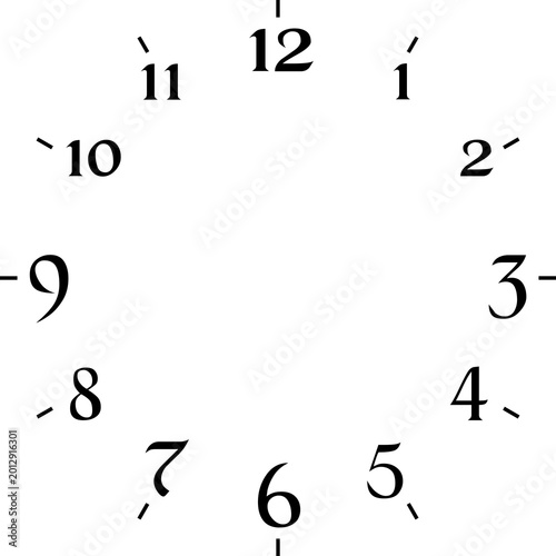 clock and numbers