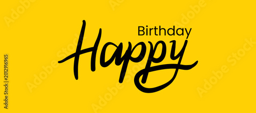 Happy Birthday Handdrawn