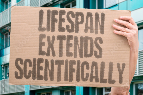 Konstfotografi "Lifespan Extends Scientifically" laboratory experiments have definitively demonstrated the biological possibility of extending lifespan