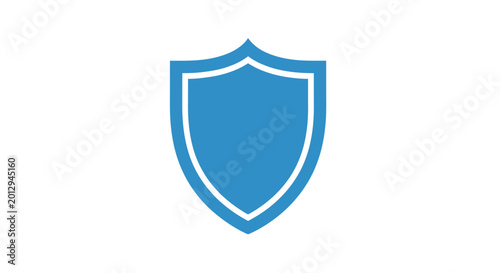 Free Download A blue shield icon with white outline is shown on a white background. - GFXLoad