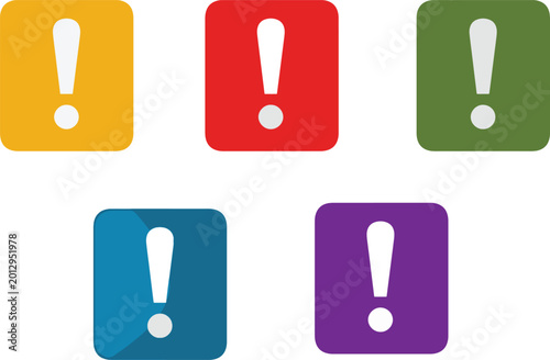Illustrazione vettoriale di segnali di pericolo rotondi in vari colori, simboli di avviso e sicurezza per contesti industriali, stradali e informativi. Ideale per segnaletica, UI e comunicazione visiv