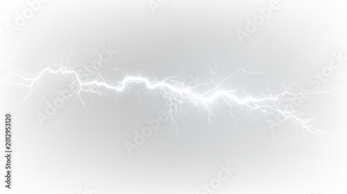 Canvas-taulu Lightning bolt on a transparent background for digital use in various designs an