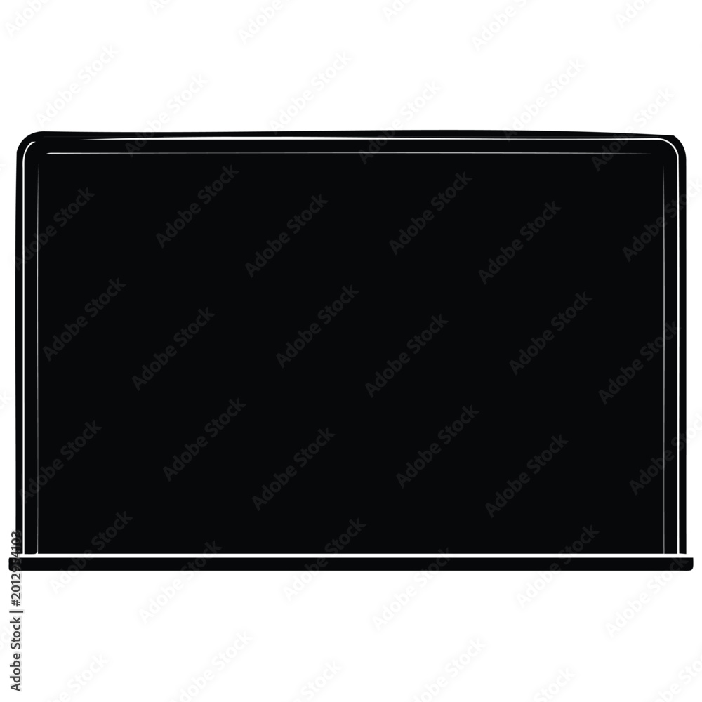 Obraz premium School blackboard chalkboard silhouette vector illustration for education concept line art.