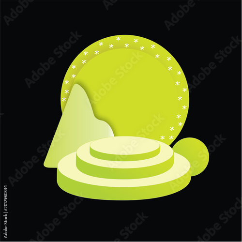 minimal-3d-podium-glowing-circle-product-display-background-vector.eps