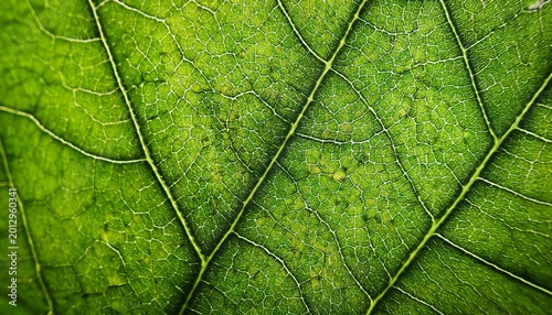 close up view of green leaf cell structure under microscope showing natural plant biology pattern and organic science concept