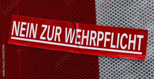 Nein zur Wehrpflicht