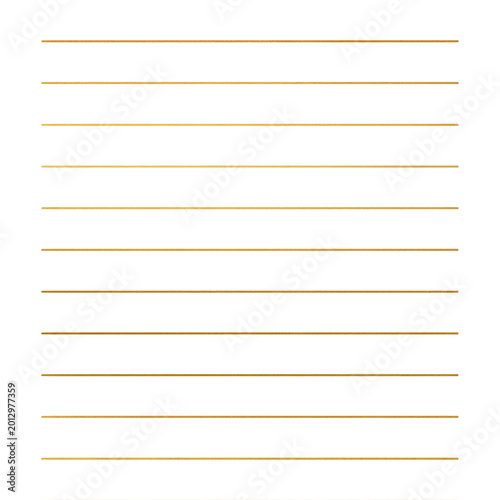 Cuadro en lienzo Gold writing lines.