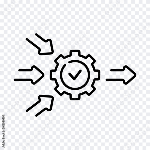 Foto Technologies for simplifying and increasing the efficiency of business processes, the concept of a symbol of implementation and management
