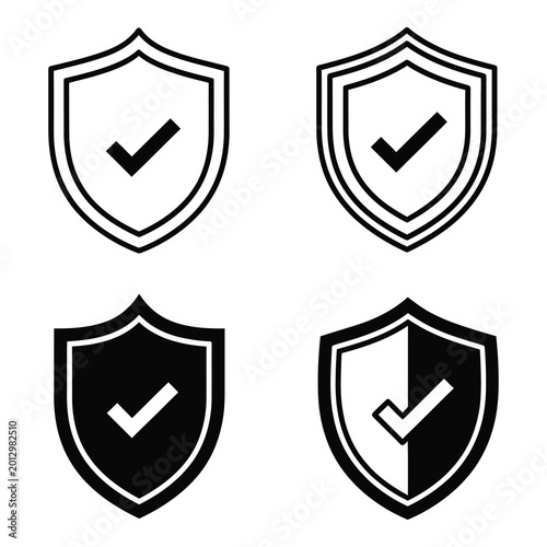 Free Download Shield icons with checkmarks in various styles and colors  security symbols icon - GFXLoad